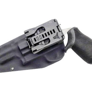 Taurus The Judge Magnum 4510 5 Round 3Mag Revolver 3 Inch Barrel Tactical Black OWB Tek-Lok Holster 45 Cal / 410 Shotgun