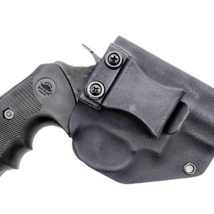 Rock Island Model 206 .38 Special Holster - 2 Inch Barrel - M206 Revolver - Tactical Black Kydex - Right Hand IWB - Left Hand OWB