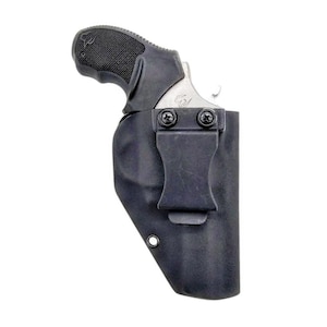 Fondina Taurus 605 Defender - Revolver 357 Magnum canna da 3 pollici - Mano destra IWB - Fondina tattica nera in Kydex
