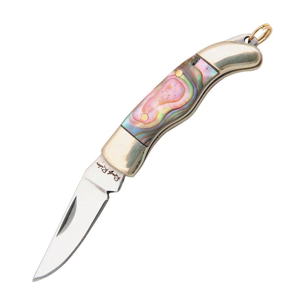 Rough Rider Miniature Abalone Pocket Knife for Jewelry Making - RR175