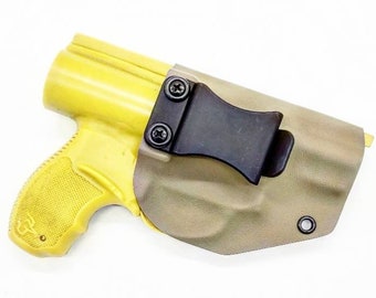 Funda Taurus 856 - Revólver 38 Special - Mano derecha IWB - Mano izquierda OWB - Funda de Kydex con funda FDE