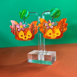 Lina Bell Pumpkin Earrings | Acrylic Earrings | Halloween Earrings
