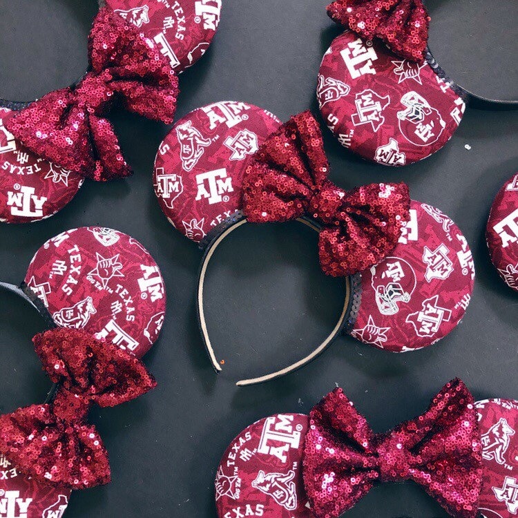 Texas A&M Aggies BB105 Baby Headband Knot