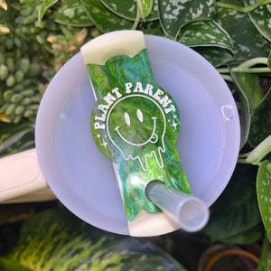 Plant Parent Tumbler H2.0 Cup Topper 40oz | 30oz | 20 oz | Tumbler Cup Accessories | 40oz Tumbler Accessories