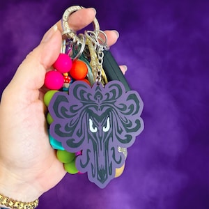 Haunted Mansion Wallpaper Bag Charm | Acrylic keychain