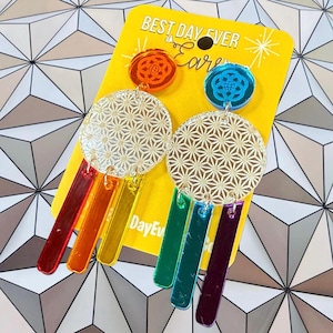 Rainbow Earrings | Acrylic Earrings