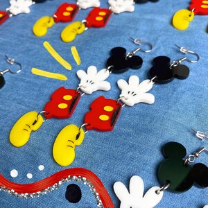 Deconstructed Mouse Earrings |Acrylic Earrings | Laser cut earrings