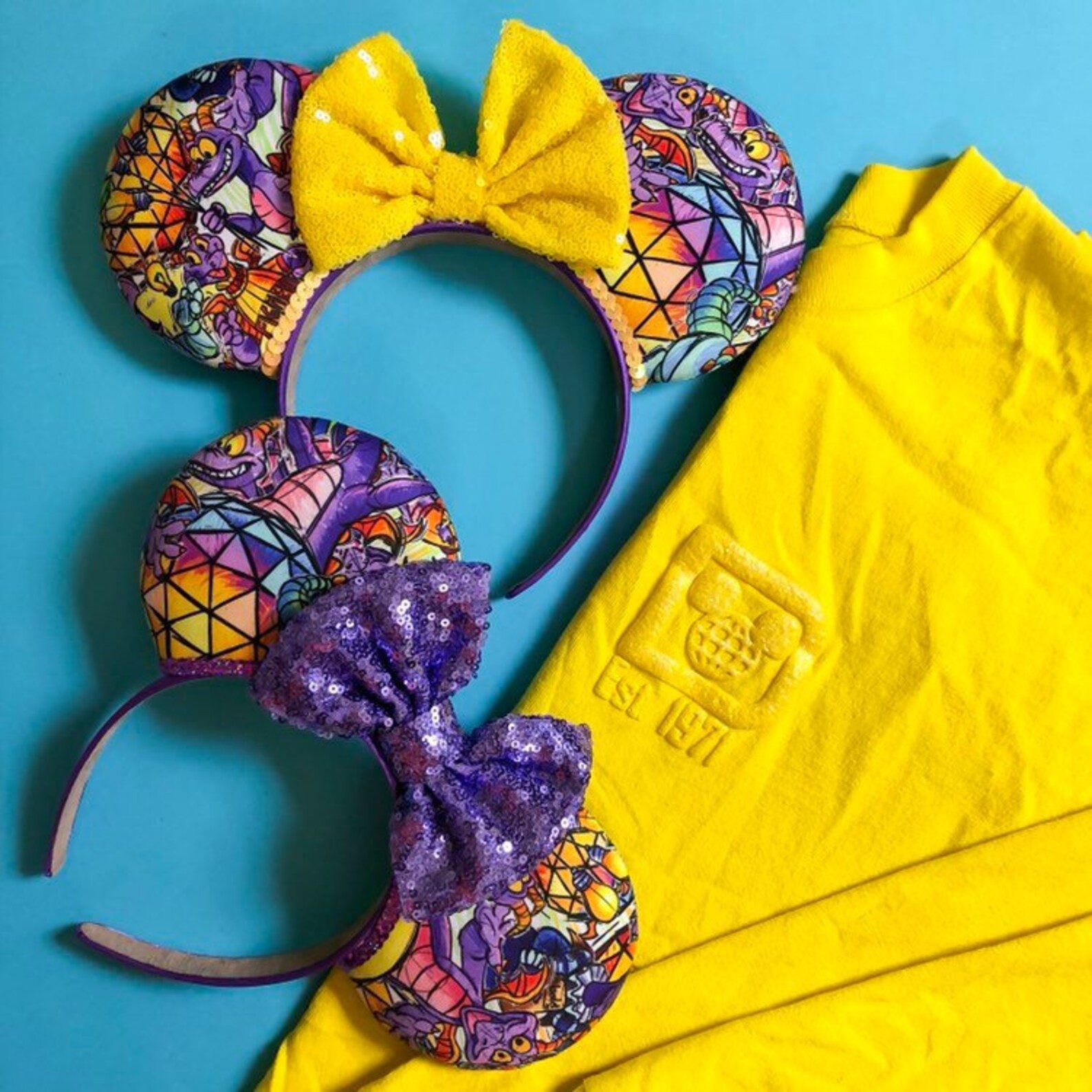 Figment Mickey Ears Epcot Mickey Ears Etsy