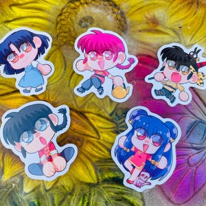 Ranma 1/2 Chibi Stickers