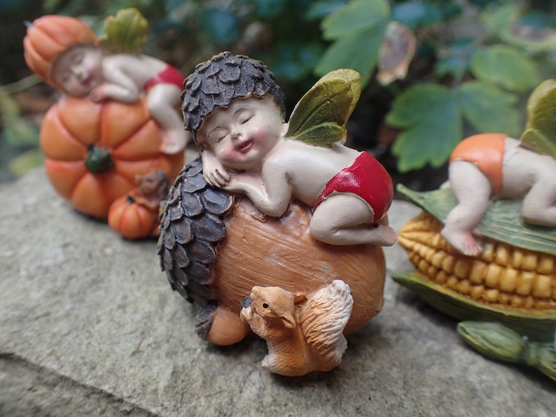 Miniature Dollhouse FAIRY GARDEN ~ Mini Baby Orange Dragon Figurine ~ NEW