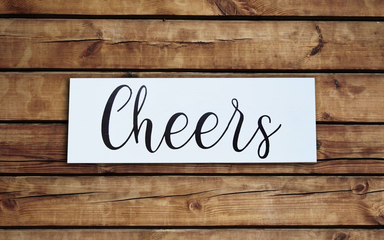 Cheers Wood Sign Bar Sign Cheers Wall Decor Wedding Bar | Etsy