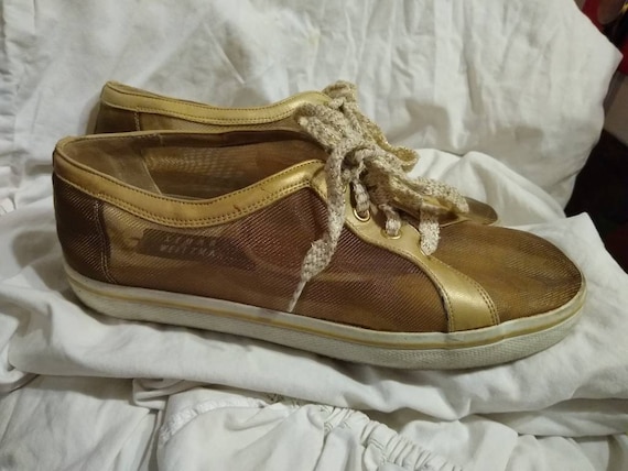 stuart weitzman gold sneakers