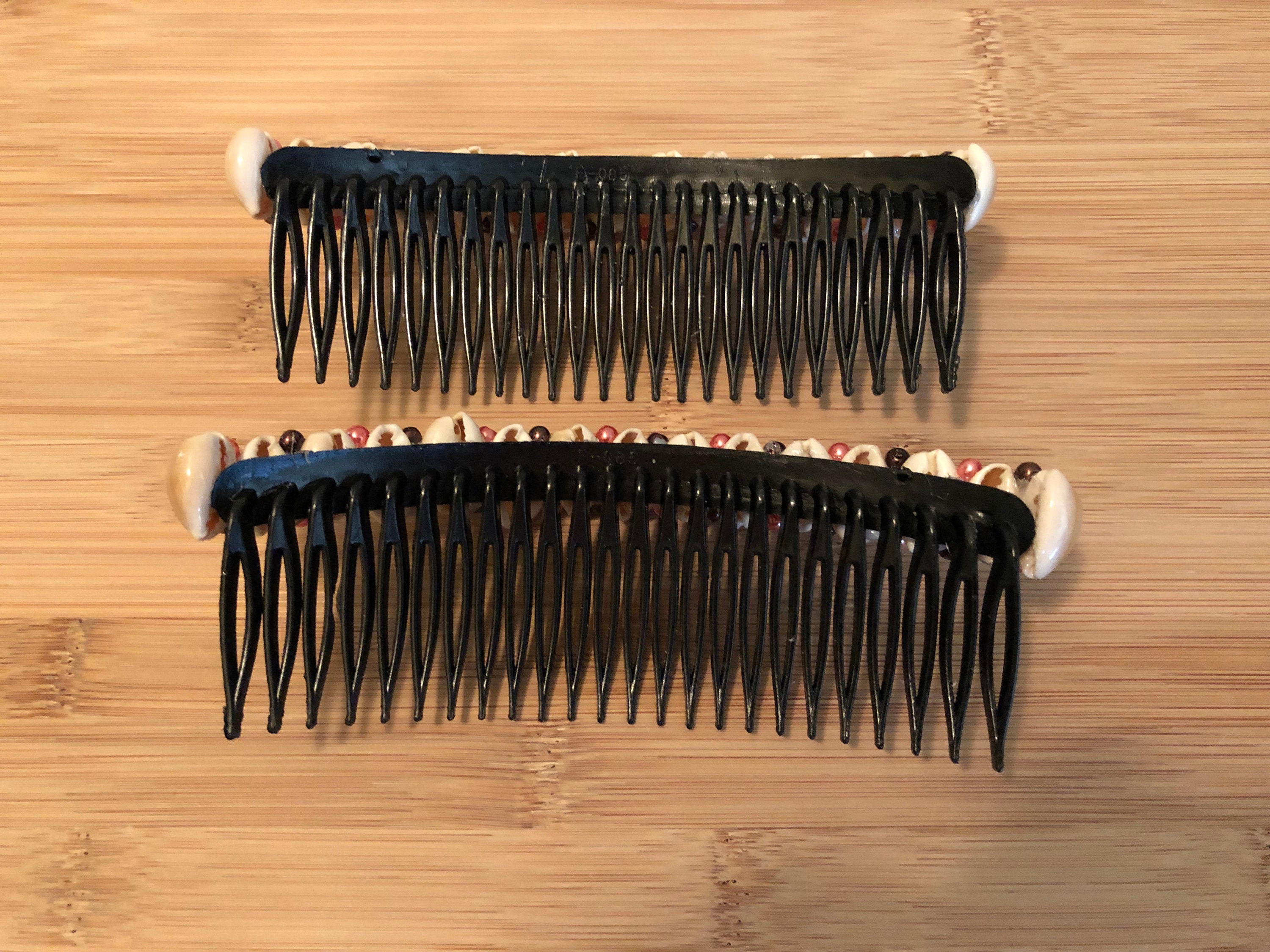 Shell Comb Design Hawaiian Earth Tone Cowry Shell Hair Comb Set,decorative Sea Shell Hair ...