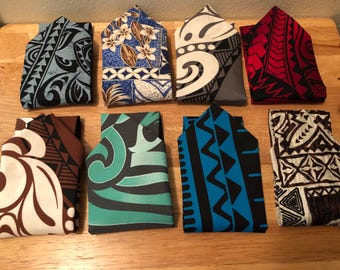Multi Choice Men's Polynesian Style Neckties,Men's Wedding Accessories,Polynesian Ties,Hawaiian Men's Wear,Tattoo Style Neckties,Tribal Ties