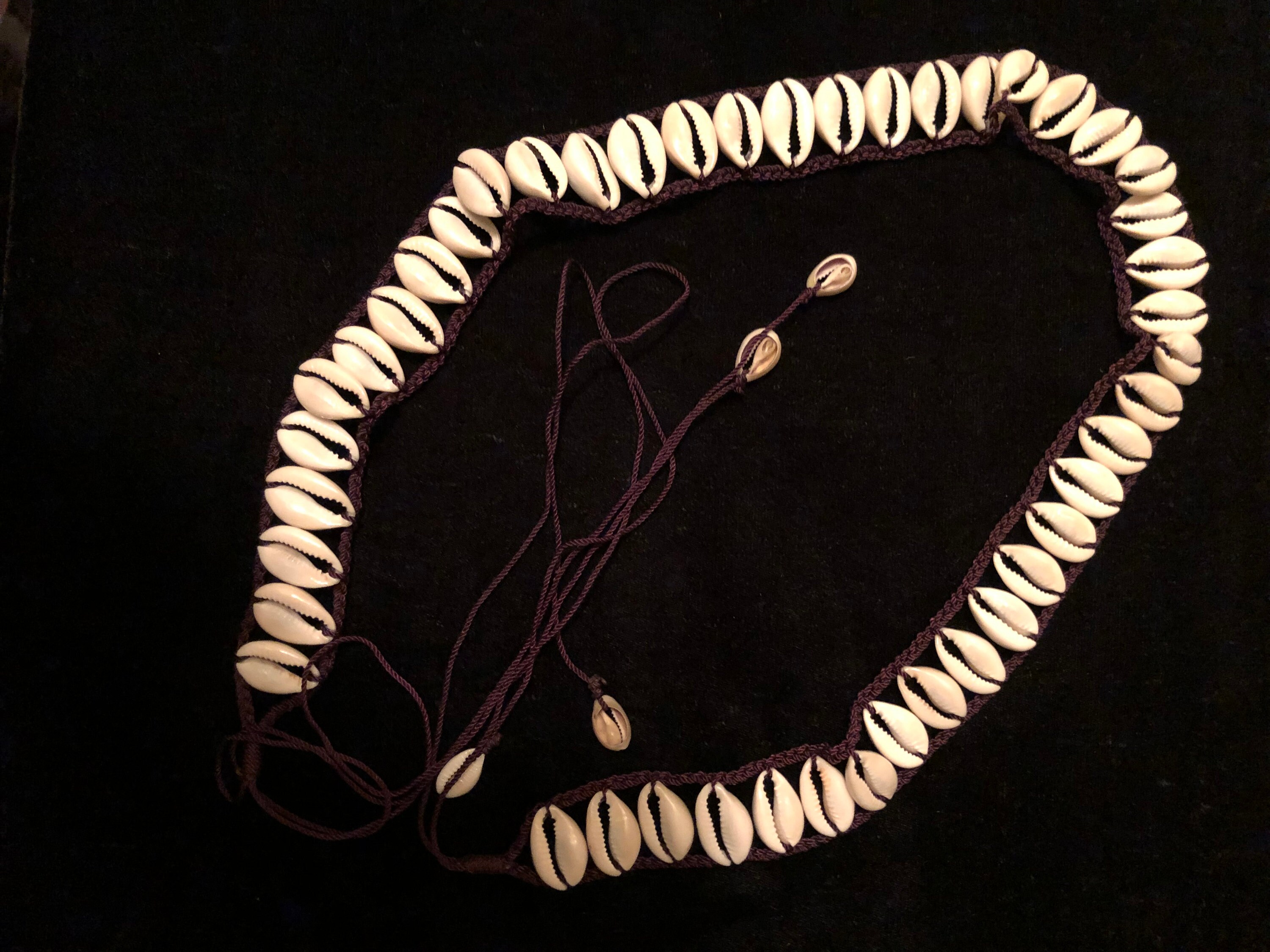 Handmade Maui Hawaii shell belt white leather il_fullxfull.2614717798_1hwc.jpg main image 4
