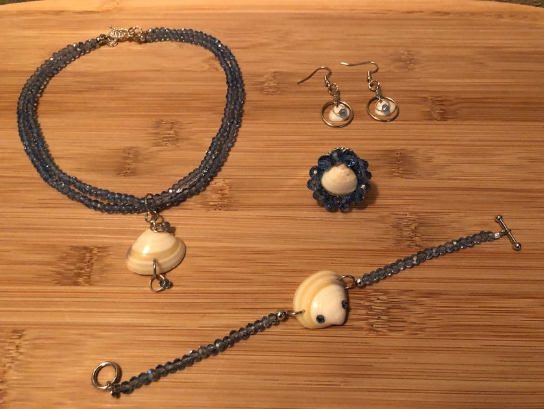 Alternate Tellin Shell Jewelry Seashell Over item Award handling Jew Hawaiian Set
