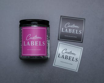 Custom Logo Candle Labels Easy Apply Opaque Jar Stickers Waterproof Vinyl Packaging
