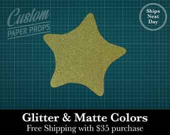 Starfish - Glitter or Matte Card Stock, Shape, Icons, Wall Decor, Crafts, Blanks, art supplies