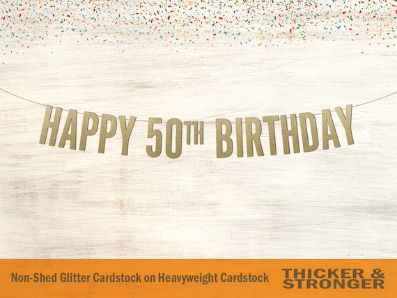 50th cheap birthday banner