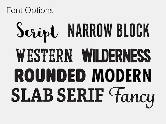 Block letters for best sale table