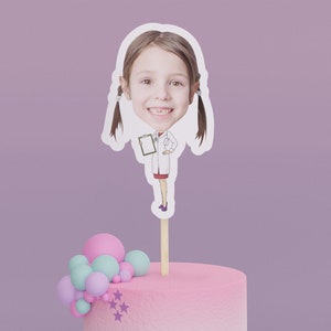 Cartoon Doctor Cake Toppers - Custom Birthday Party Cake Toppers, Party Decoration