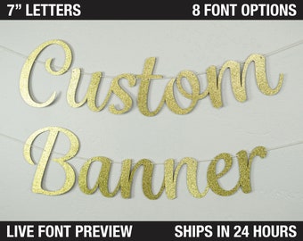 how to write fancy letter Custom Banner, Fancy Letters, 7" - Wedding backdrop, Birthday Banner, Bachelorette Party, Princess party, engagement party banner sign