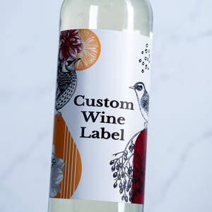 Custom Wine Label Stickers: Personalized, Ready to Use (3 Sizes Available) image 1