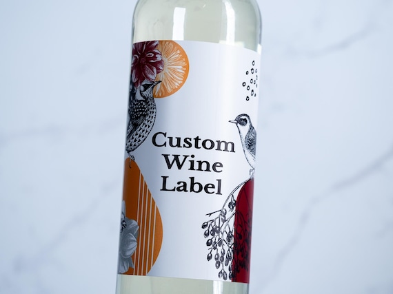 Custom Wine Label Stickers: Personalized, Ready to Use (3 Sizes Available)