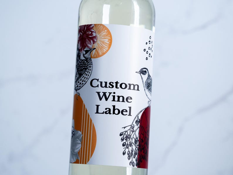 Custom Wine Label Stickers: Personalized, Ready to Use (3 Sizes Available) image 1
