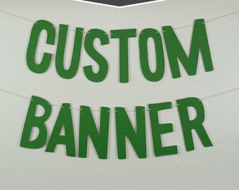 Custom Banner, Wilderness Style, 11"