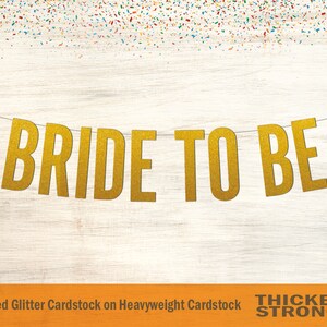 Bride to Be Banner, Block Letters - Bridal Shower Decor, Bridal Shower Banner, Bachelorette Party
