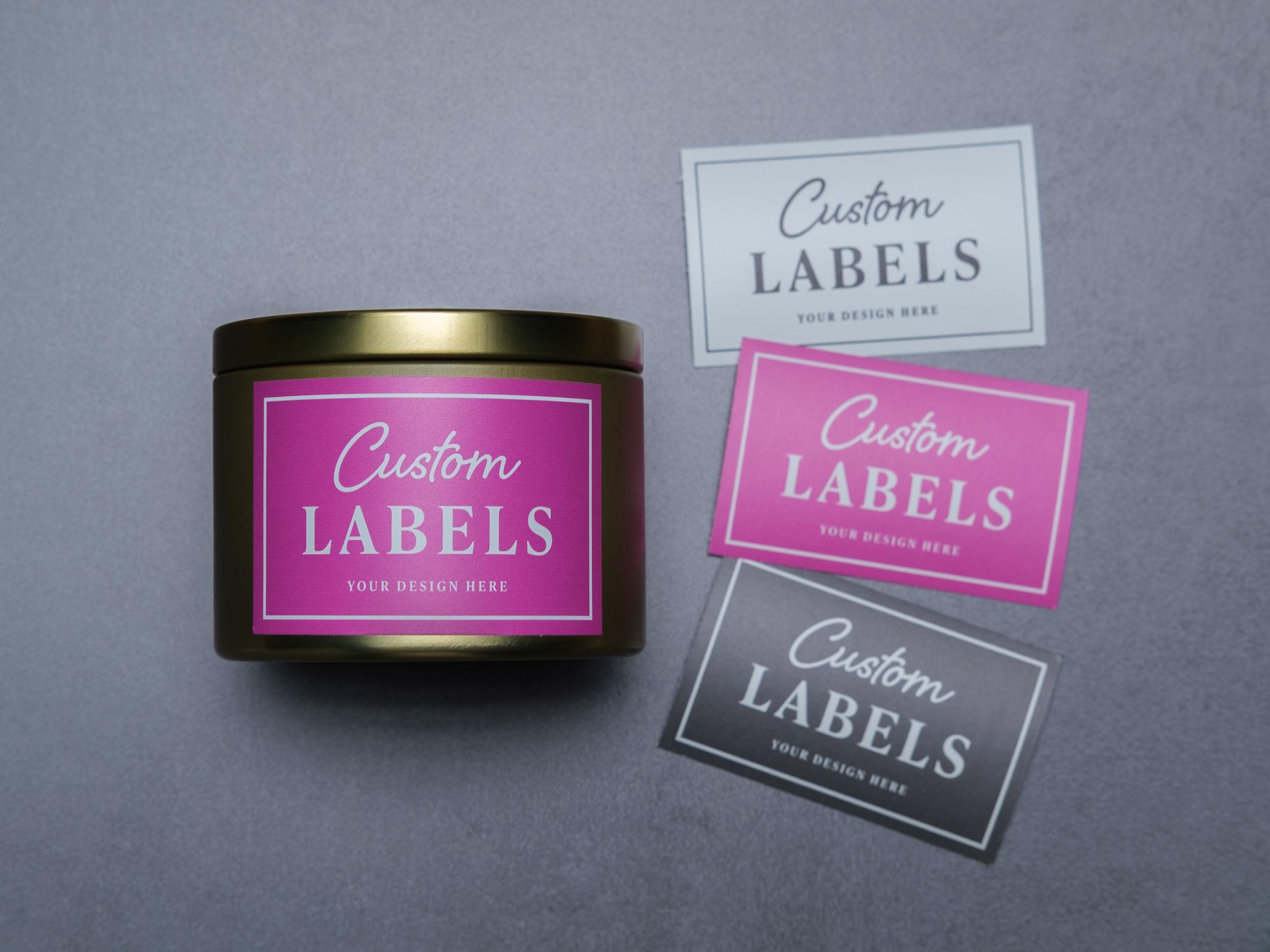 Custom Logo Candle Labels Easy Apply Opaque Jar Stickers Waterproof ...