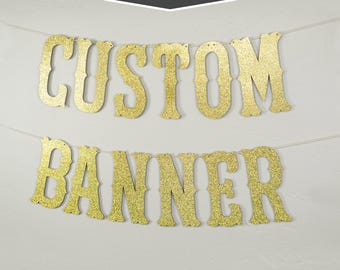 Custom Banner, Western Style, 11" - Extra large size Personalized Party Banner Decor, Customized Banner, Western Theme, cowboy cowgirl rodeo