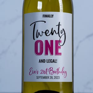 Custom Wine Label Stickers: Personalized, Ready to Use (3 Sizes Available) image 7
