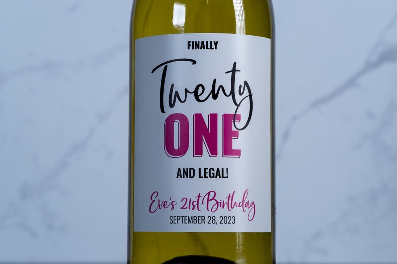Custom Wine Label Stickers: Personalized, Ready to Use (3 Sizes Available) image 7