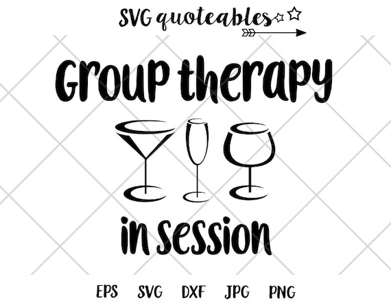 Group Therapy In Session Silhouette Svg Clipart Cut File Etsy