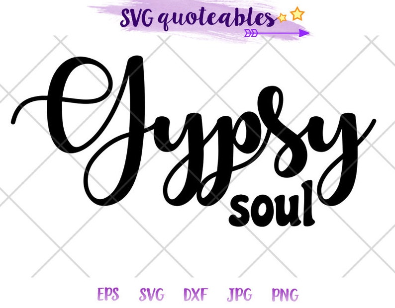 Download Hippie Soul Quote SVG Clipart Cut File Vector Digital | Etsy