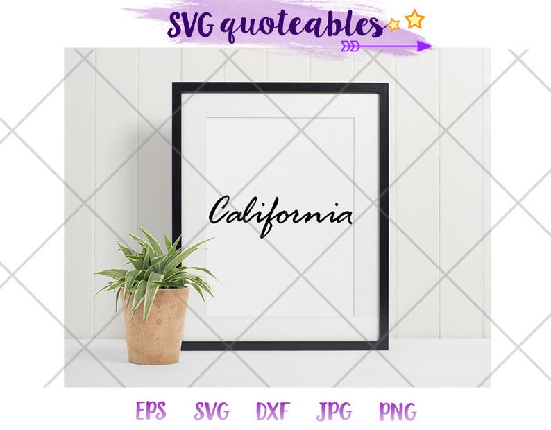California License Plate Font SVG Clipart Cut File Vector Etsy