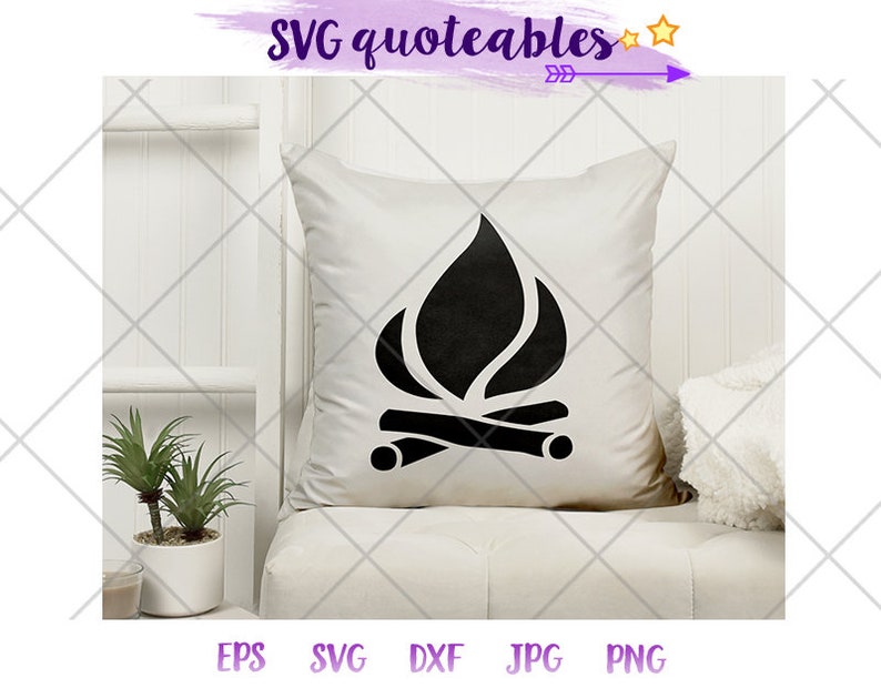 Download Lagerfeuer Silhouette SVG Clipart geschnitten Datei | Etsy