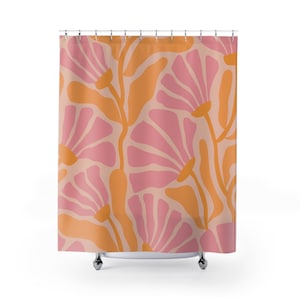 Henri Matisse Abstract Art Shower Curtain | Unique Bathroom Decor Design, Art Henri Matisse | Housewarming Gift | Art Design | Flower Design