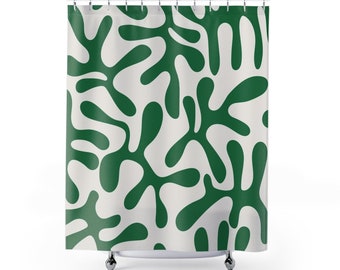 Henri Matisse Shower Curtains | Abstract Art Print Shower Curtain | 71 x 74 | Modern Bath Design | Contemporary Bathroom | Housewarming Gift