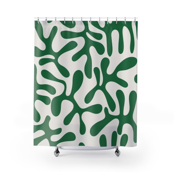 Henri Matisse Shower Curtains | Abstract Art Print Shower Curtain | 71 x 74 | Modern Bath Design | Contemporary Bathroom | Housewarming Gift