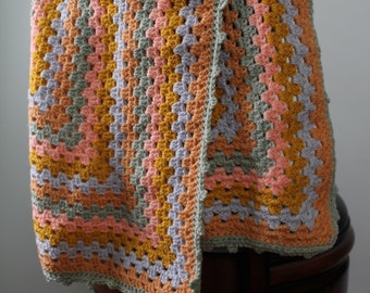 Crochet Baby Blanket, Baby Blanket, Granny Square Blanket