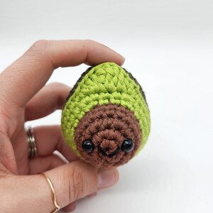 Avocado Keychain, Crochet Avocado, Made to Order Avocado