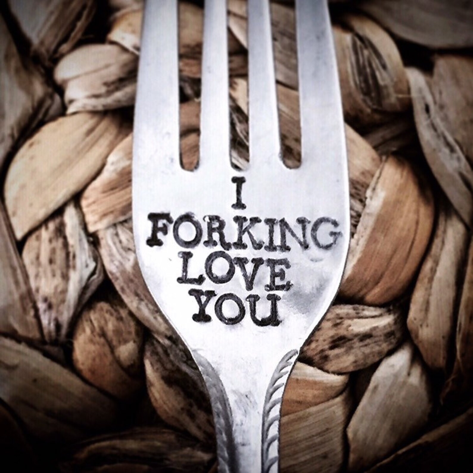 I Forking Love You Unique Quirky Fun Galentine Lockdown Etsy
