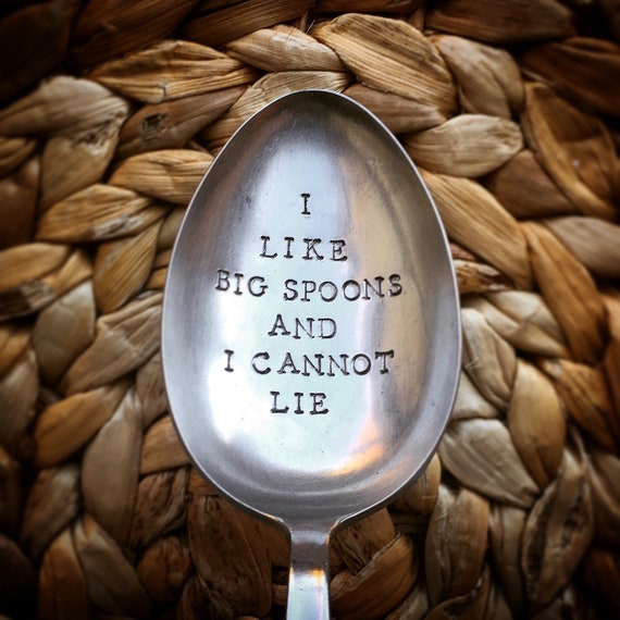 I Don/'t Give A Fork HAND STAMPED ENGRAVED Spoon with engraving Customisable Humourous Humour Gag Birthday Rude Sweary Foodie Gift Present