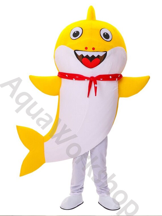 yellow shark costume