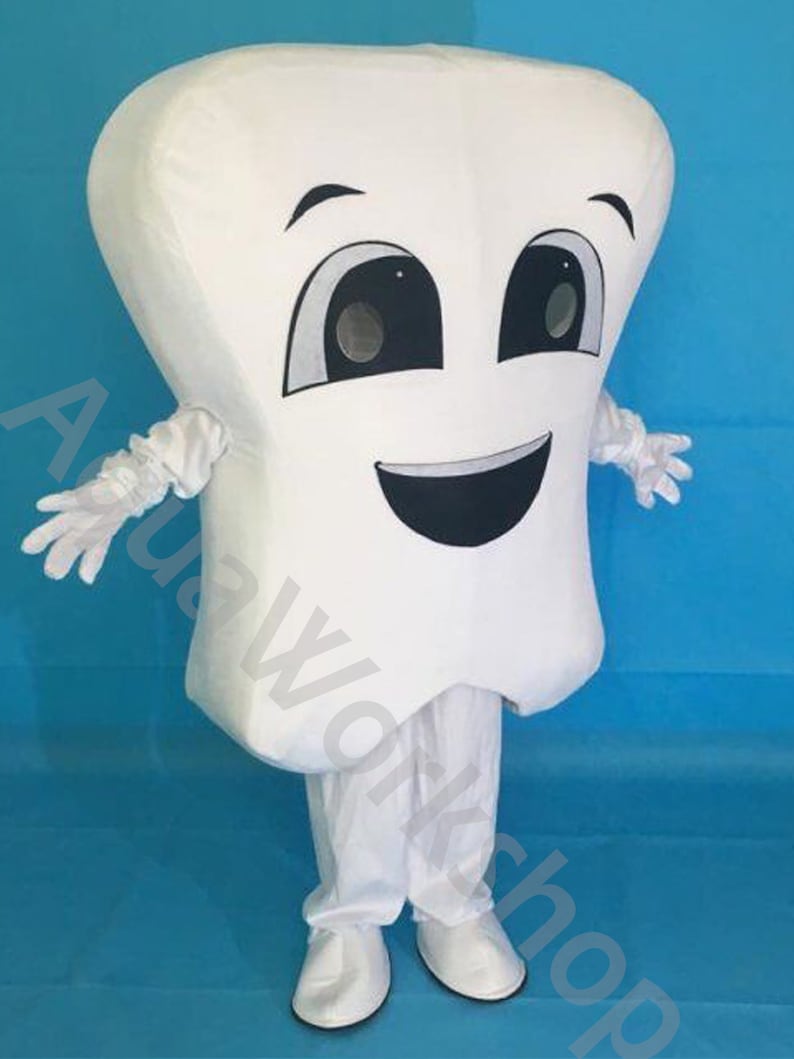 Dentist Tooth Costume Mascot Marketing Dental Costume in Adult Etsy
