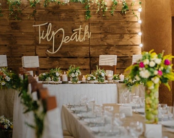 Til Death 953-064 Wood Wall Hanging
