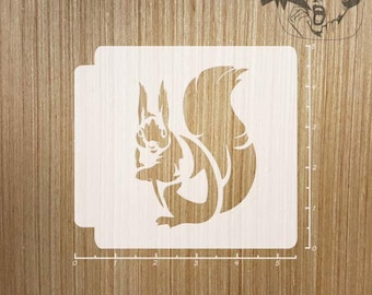 Squirrel stencil | Etsy